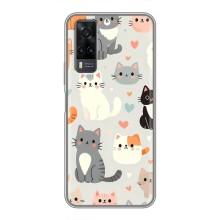 Чохол з малюнком кіт на ViVO Y31 – Колаж котів
