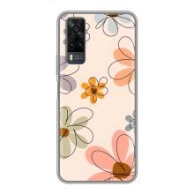 Чохол з квітковим принтом на ВіВо Y31 (Кольорові квіти)
