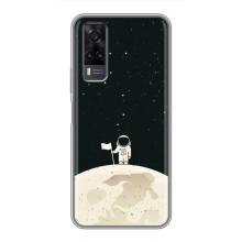 Космические Чехлы для Виво у31 (VPrint) (На луне)