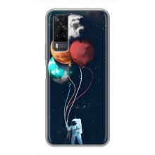 Космические Чехлы для Виво у31 (VPrint) (Планеты шарики)