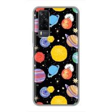Космические Чехлы для Виво у31 (VPrint) (Рисованные планеты)