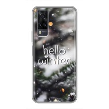 Новогодние, Праздничные Чехлы для ViVO Y31 - 2024 год (Hello winter)