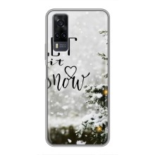 Новогодние, Праздничные Чехлы для ViVO Y31 - 2024 год (Let it snow)