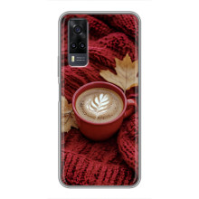 Чохол з унікальним дизайном 'Осінь з кавою' для ViVO Y31 – Кава на ковдрі