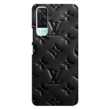 Текстурный Чехол Louis Vuitton для Виво Y31 (Черный ЛВ)