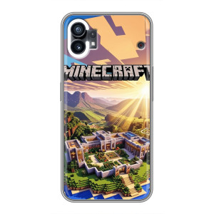 Чехол с картинками Майнкрафт для Виво Й32 (Minecraft)