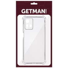 TPU чохол GETMAN Ease logo посилені кути Full Camera для Vivo Y21 / Y33s – Прозорий