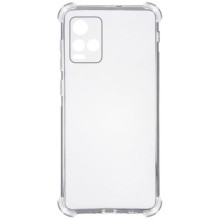 TPU чехол GETMAN Ease logo усиленные углы Full Camera для Vivo Y21 / Y33s – Прозрачный