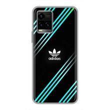 Чехлы Адидас для Vivo Y33s (AlphaPrint) (Адидас с полосами)