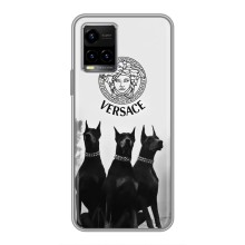 Чехлы VERSACE для Виво у33с (PREMIUMPrint) (Доберман Версаче)