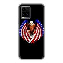 Чехол Флаг USA для Vivo Y33s – Крылья США