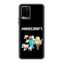 Чехол Майнкрафт на Vivo Y33s (AlphaPrint) Minecraft (герои Minecraft)
