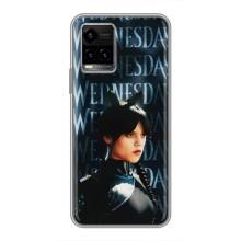 Чехлы Венсдей на Vivo Y33s Уэнсдей (AlphaPrint) (Уэнздей кошка)