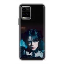 Чехлы Венсдей на Vivo Y33s Уэнсдей (AlphaPrint) (взгляд Уэнздей)