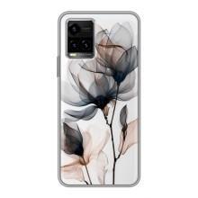 Чохол з квітковим принтом на ВІВО ΥЗЗσ – Квіти на білому