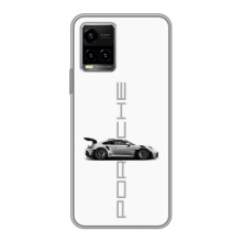 Чохол з авто Порше для Vivo Y33s – білий порше