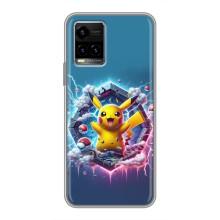 Чехол с Пикачу на Vivo Y33s – Лого Пикачу