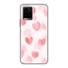 Чехол с розовым рисунком для Vivo Y33s