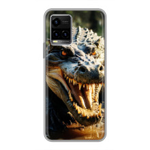 Чехол с картинкой «Хищники» для Vivo Y33s – Крокодил
