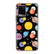 Космические Чехлы для Виво у33с (VPrint) (Рисованные планеты)