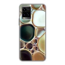 Мраморный чехол на Vivo Y33s (VPrint) (Радужный Мрамор)