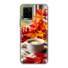 Чехол с уникальным дизайном «Осень с кофе» для Vivo Y33s