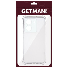 TPU чохол GETMAN Ease logo посилені кути Full Camera для Vivo Y36 – Прозорий