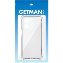 TPU чохол GETMAN Ease logo посилені кути Full Camera для Vivo Y36 – Прозорий