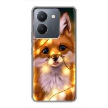 Чехлы с картинкой Лисички для VIVO Y36 (VPrint) (Лисичка в гирляндах)
