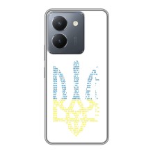 Чехлы для VIVO Y36  Укр. Символика (AlphaPrint) (Герб из букв)