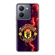 Чехол Манчестер Юнайтед для Виво У36 (AlphaPrint) (огненный Манчестер)
