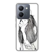 Чехол с печатью для VIVO Y36 - (Мода) (AlphaPrint) – Фото девочки