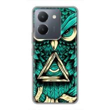 Чехол с птицами на VIVO Y36 (VPrint) (Сова с глазом)