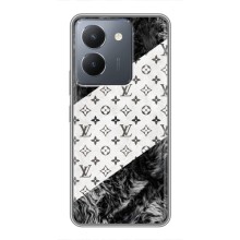 Чехол Стиль Louis Vuitton на VIVO Y36 (LV на белом)