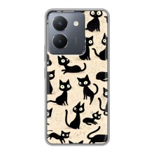 Чехол с рисунком кот на VIVO Y36