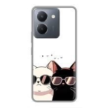 Чохол з малюнком кіт на VIVO Y36 – Коти в окулярах