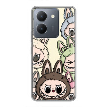 Чехол с Лабубу на VIVO Y36 (Коллаж Лабубу)