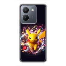 Чохол з Пікачу на VIVO Y36 – Пікачу з м'ячем