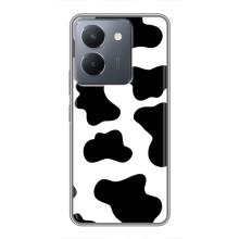 Чохол з принтом корови на ВіВО Y36 – Чорний принт