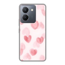 Чехол с розовым рисунком для VIVO Y36