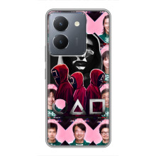 Чехол Гра в кальмара для VIVO Y36 – Персонажи игры кальмара