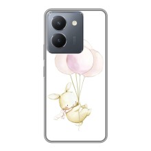 Силіконовий бампер з картинкою звірів для VIVO Y36 (Кролик та кульки)