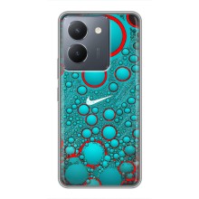 Силиконовый Чехол на VIVO Y36 с картинкой Nike (Найк зеленый)