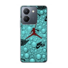 Силиконовый Чехол Nike Air Jordan на Виво Y36 – Джордан Найк