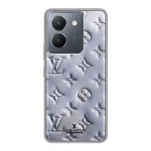 Текстурний Чохол Louis Vuitton для Віво Y36 (Білий ЛВ)