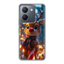 Яскравий чохол для VIVO Y36 з Зимові Оленята – Олень з шарфом