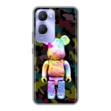 Чехлы для Vivo Y36c - Bearbrick Louis Vuitton (PREMIUMPrint) (Яркий Bearbrick)