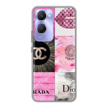 Чехол (Dior, Prada, YSL, Chanel) для Vivo Y36c – Модница