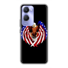 Чехол Флаг USA для Vivo Y36c – Крылья США