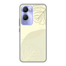 Чехол цветочный дизайн для Vivo Y36c – Зелёный фон